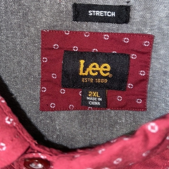Men’s size 2 XL Lee button down shirt G3 - Picture 5 of 6